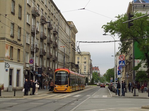 Śródmieście ul. Nowowiejska. 24.04.2024 r.