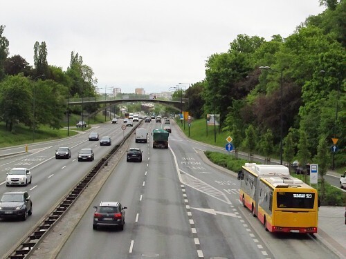 Aleja Armii Ludowej (Trasa Łazienkowska). 15.05.2025 r.