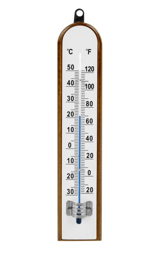 Zimmerthermometer Thermometer Innen Holz Außenthermometer Analog Raum  Garten MD4