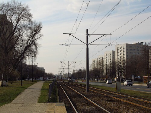 Bielany ul. Władysława Broniewskiego. 21.03.2025 r.