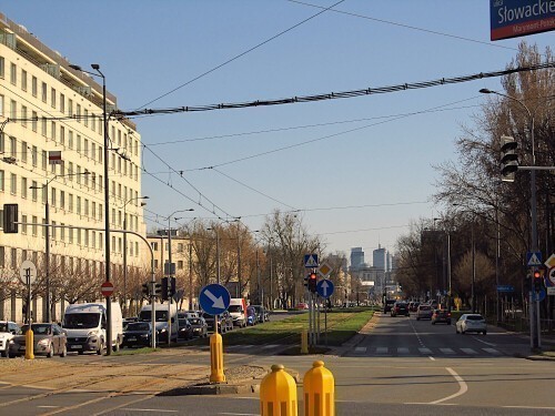 Bielany, ul.ks. Jerzego Popiełuszki. 28.03.2025 r.