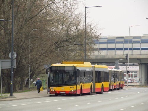 Bielany, ul. Władysława Broniewskiego. 26.03.2025 r.