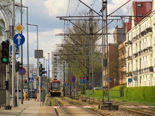 Bielany, ul. Słowackiego. 07.04.2025 r.